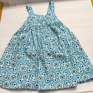Hanna Andersson Kids Dress with Blue and Green Circles